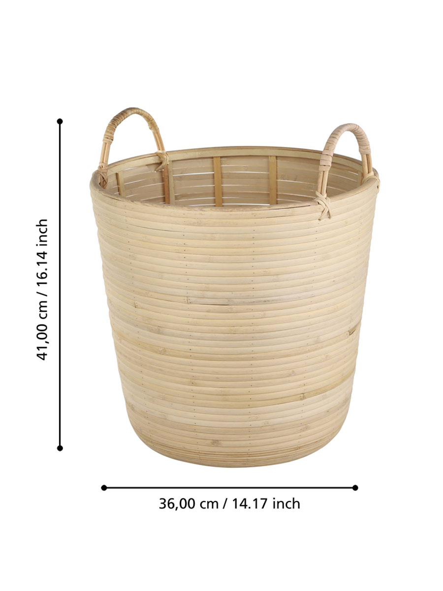 купить 426513 Корзина декоративная NARAHA, H410, ?360, дерево, натуральный в Москве купить 426513 Корзина декоративная NARAHA, H410, ?360, дерево, натуральный