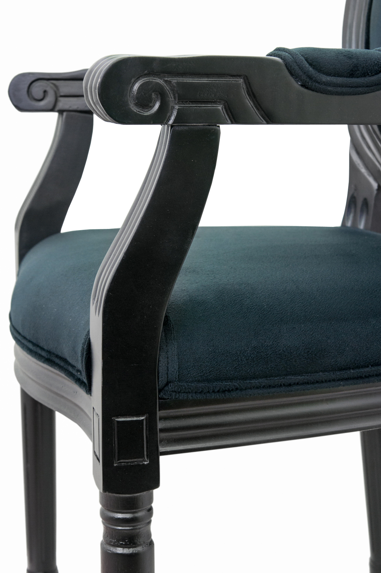 фото Мягкий стул с подлокотниками Volker Arm Black