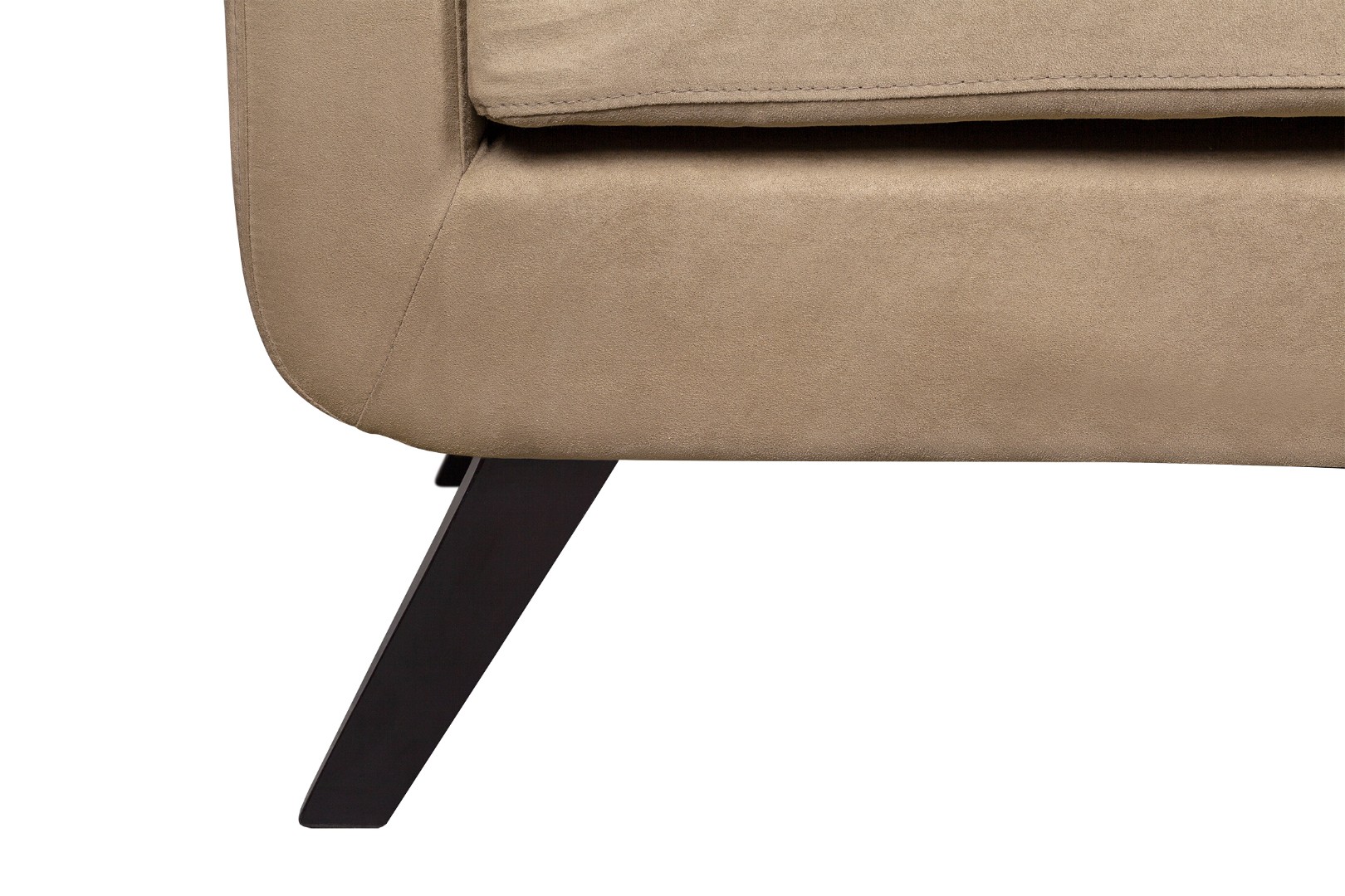 фото Диван скандинавский на ножках Uter коричневый в интерьере