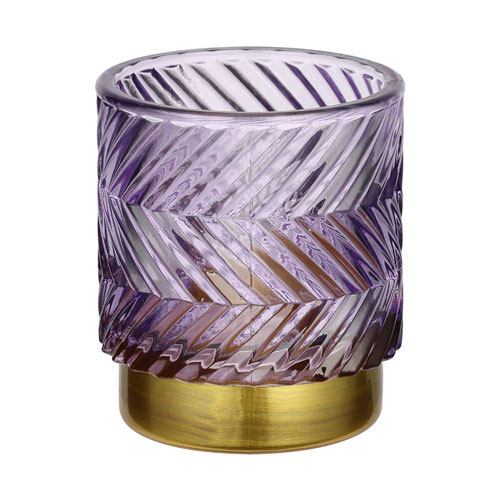 422505 Подсвечник рождественский BEZAMBY, стекло, металл/фиолетовый,золото, 70?80х70 мм в Санкт-Петербурге 422505 Подсвечник рождественский BEZAMBY, стекло, металл/фиолетовый,золото, 70?80х70 мм