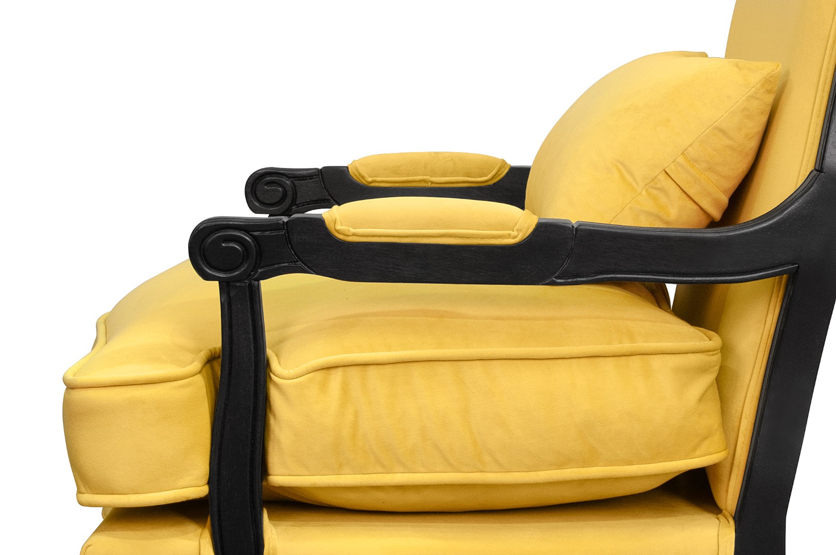 фото Мягкое кресло ретро Nitro Yellow V3