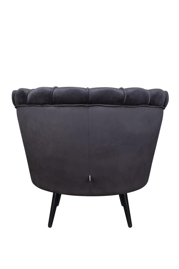 Низкое кресло ракушка Pearl черный V2 в интернет-магазине в Москве Низкое кресло ракушка Pearl черный V2 в интернет-магазине