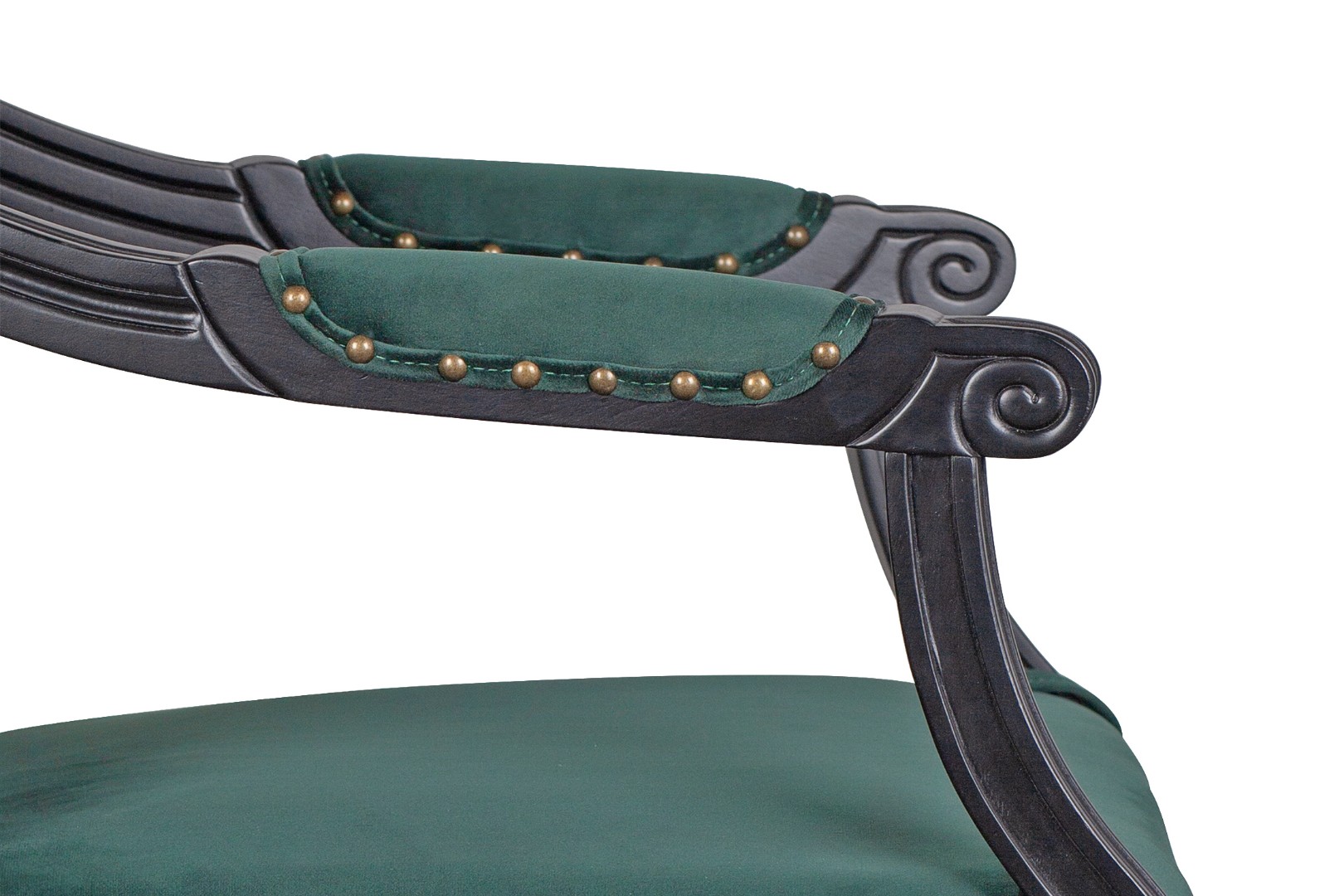 купить Мягкий стул с подлокотниками Runako Green в интернет-магазине в Москве купить Мягкий стул с подлокотниками Runako Green в интернет-магазине