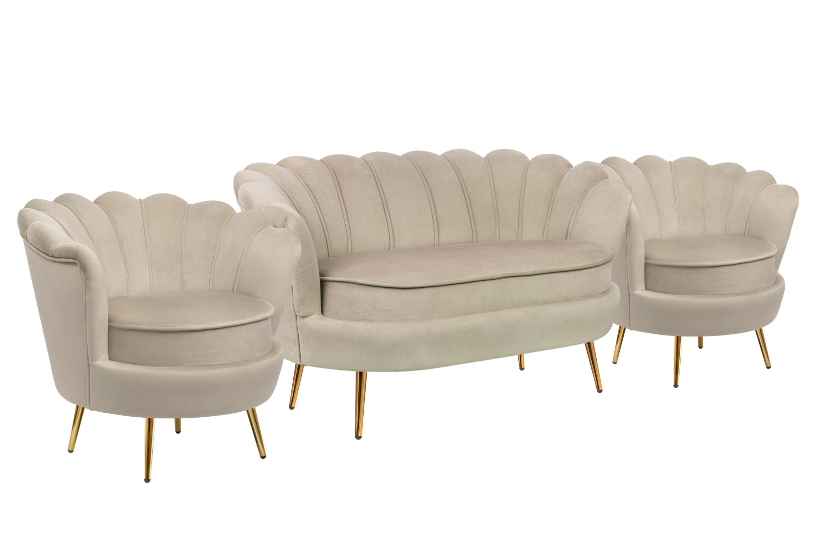 купить Комплект кресел и дивана ракушка Pearl Double Taupe