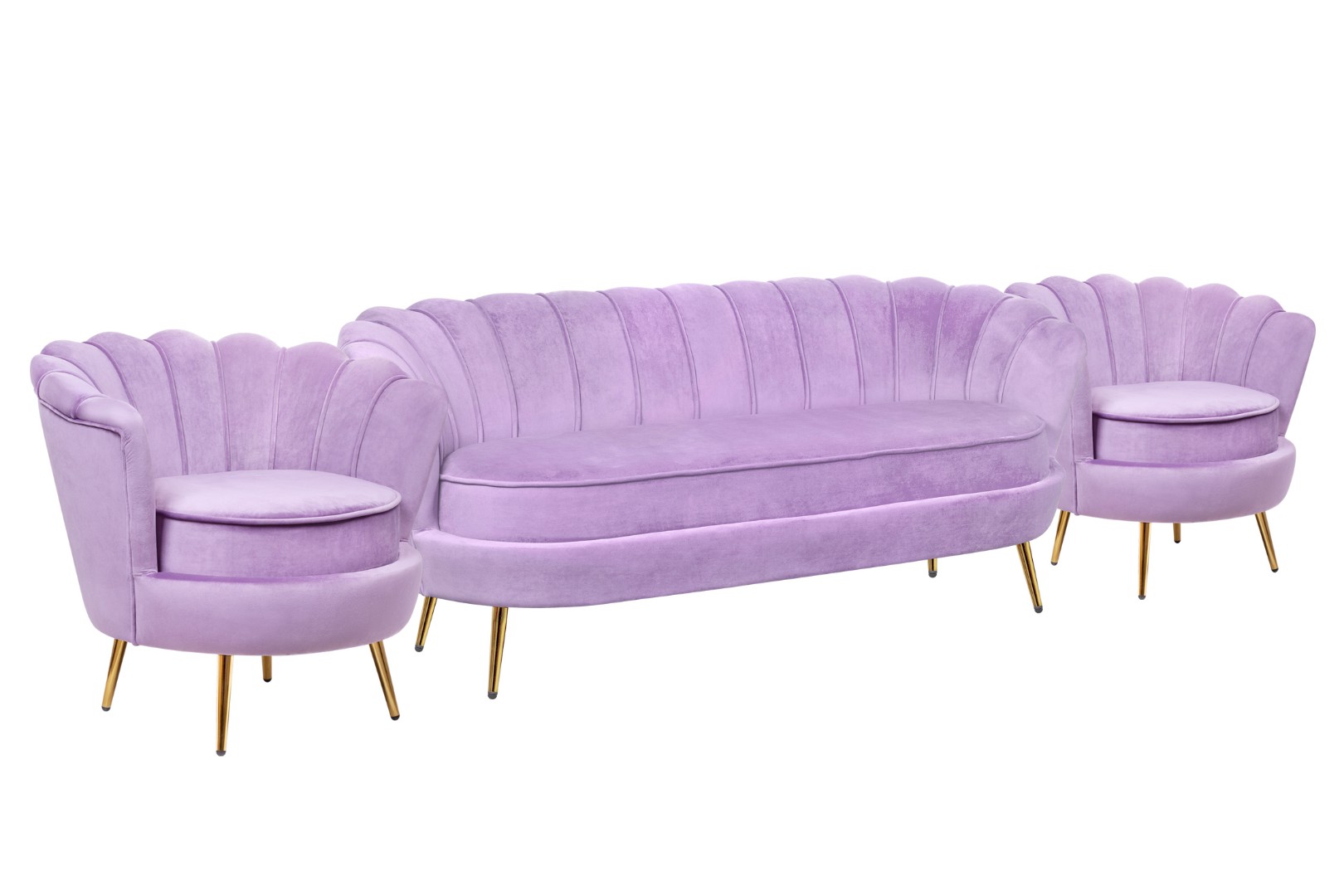 купить Комплект кресел и дивана ракушка Pearl Triple Purple