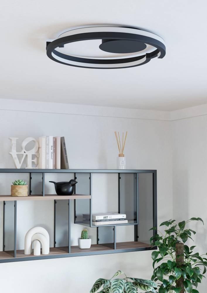 купить 901821 Светодиодный настенно-потолочный светильник с регулировкой цветовой температуры MEZZOMONTE, 1X20W 1X20W(LED LED), 2700-6500K, 2220 2220lm, алюм