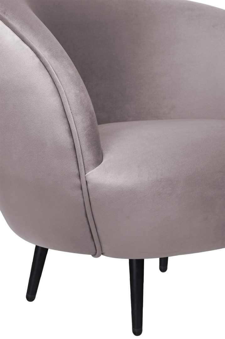 фото Мягкое кресло Small Benee Grey на черных ножках в Москве фото Мягкое кресло Small Benee Grey на черных ножках