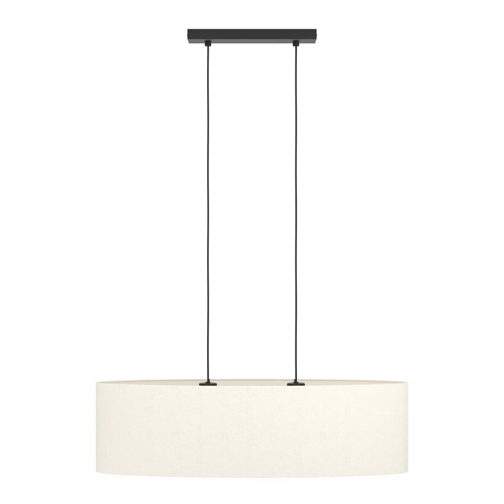 901261 Подвес FEBRES, 2х60(E27), сталь, черный, текстиль, белый в интернет-магазине в Москве 901261 Подвес FEBRES, 2х60(E27), сталь, черный, текстиль, белый в интернет-магазине