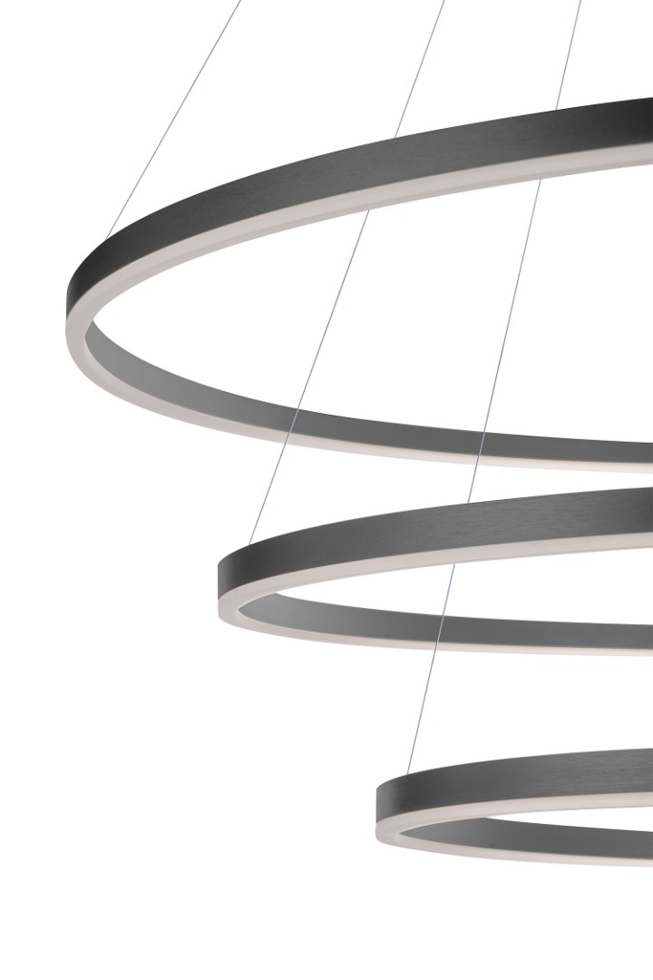 фото Люстра Orblaze 3 rings 1000 black в интерьере