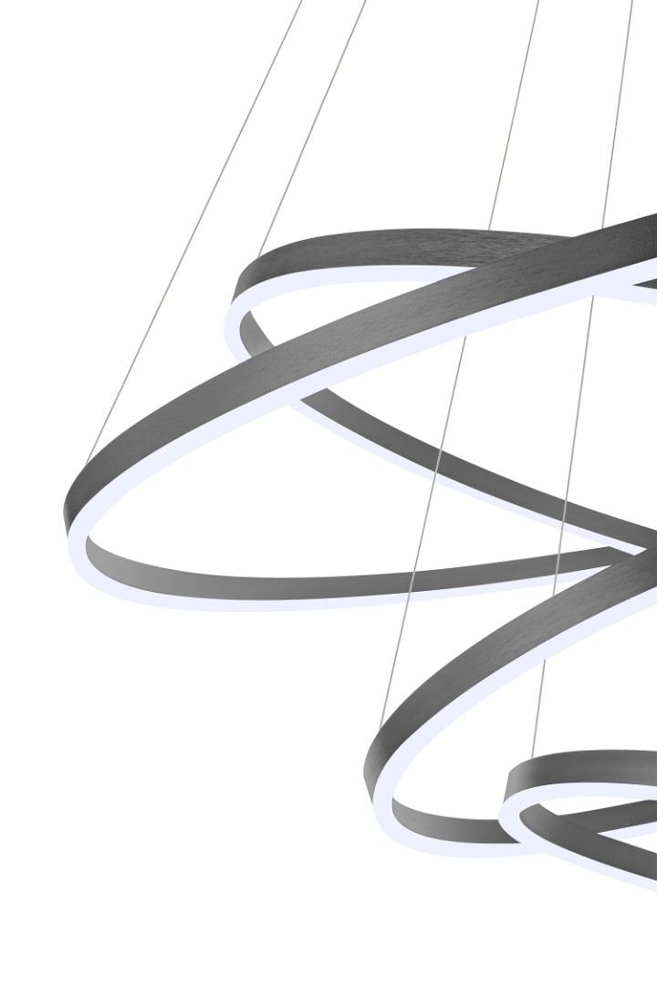 фото Люстра Orblaze 4 rings 1000 black