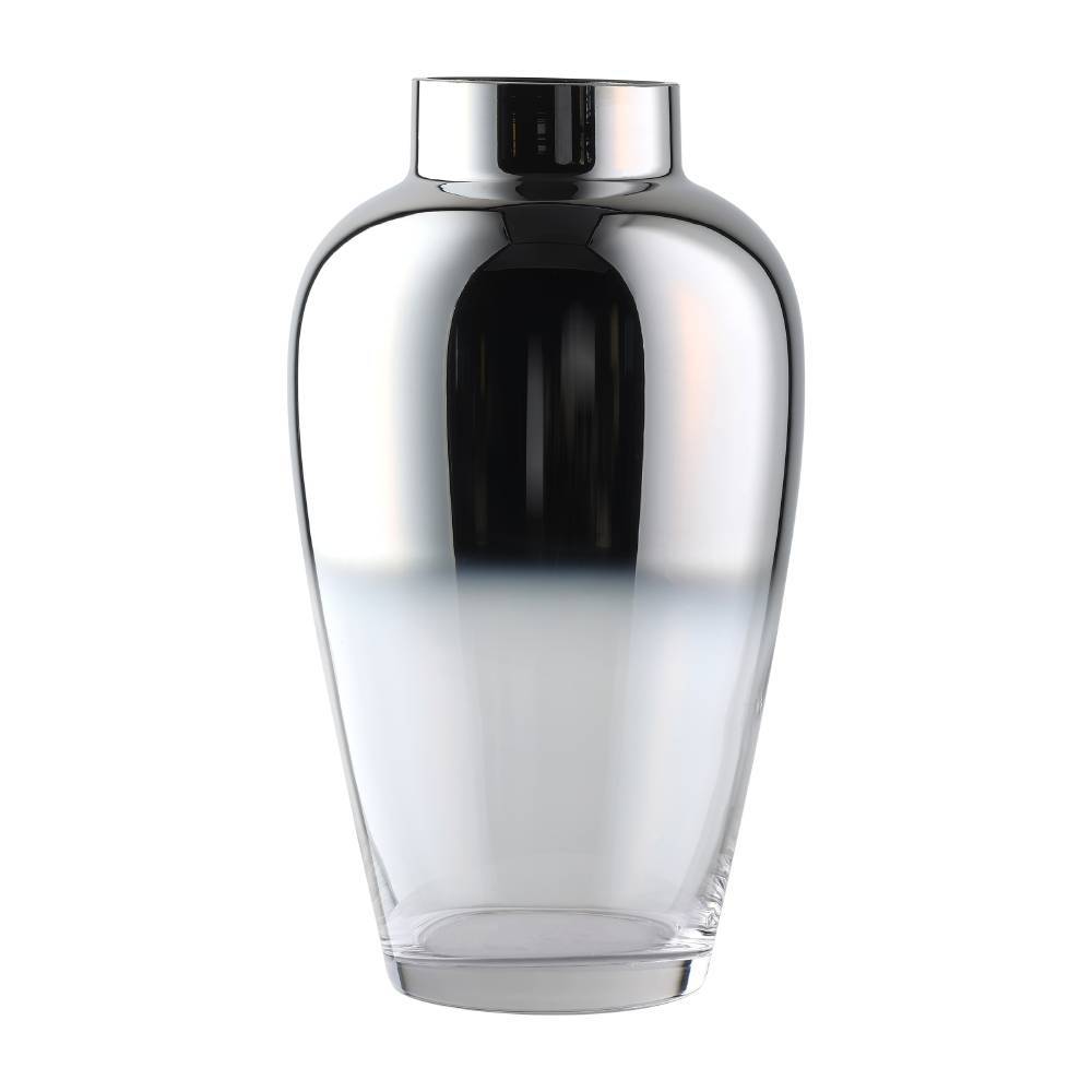 заказать 421359 Ваза декоративная KENYASI, H270, ?155, стекло, прозрачный, серебряный, зеркальный в Москве заказать 421359 Ваза декоративная KENYASI, H270, ?155, стекло, прозрачный, серебряный, зеркальный