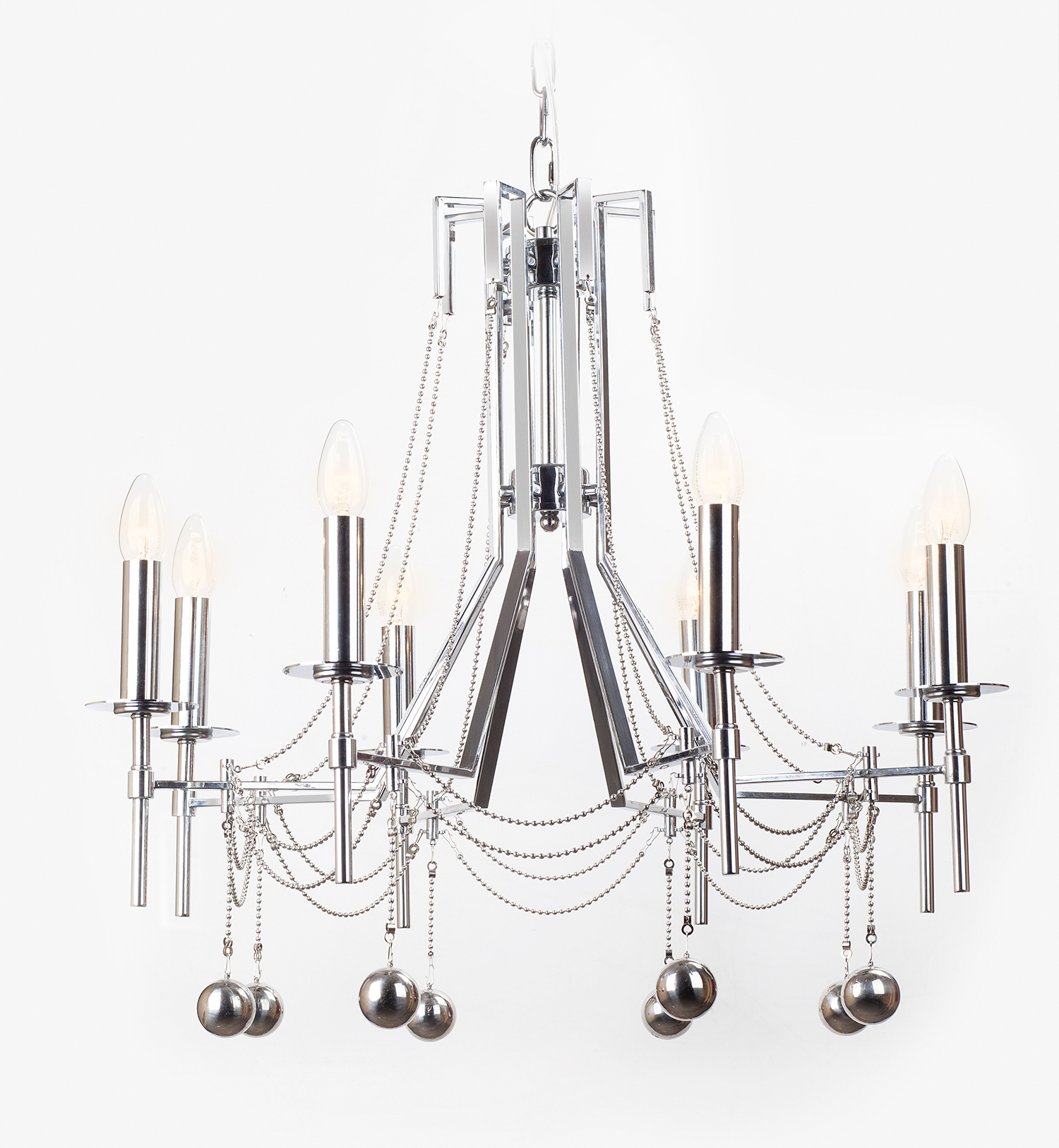 Люстра Rocco Silver 8 в интерьере