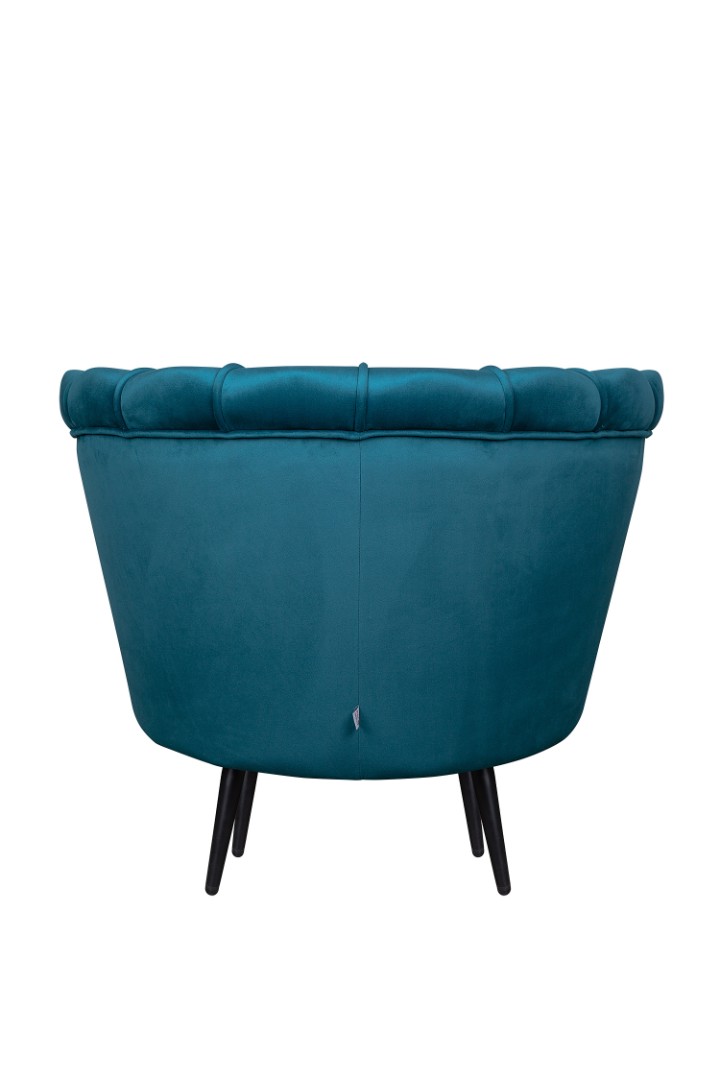 Кресло ракушка Pearl Marine на черных ножках в интернет-магазине