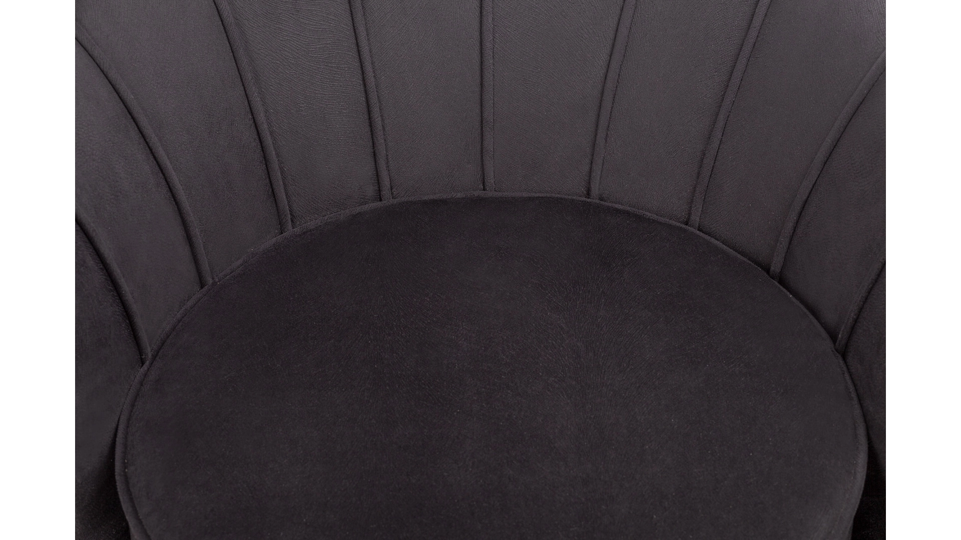 Кресло с пуфом ракушка Pearl Black в интернет-магазине