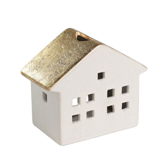 422399 Подсвечник Домик CATACOL L160, B160, H137 керамика, белый, золотой в Санкт-Петербурге 422399 Подсвечник Домик CATACOL L160, B160, H137 керамика, белый, золотой