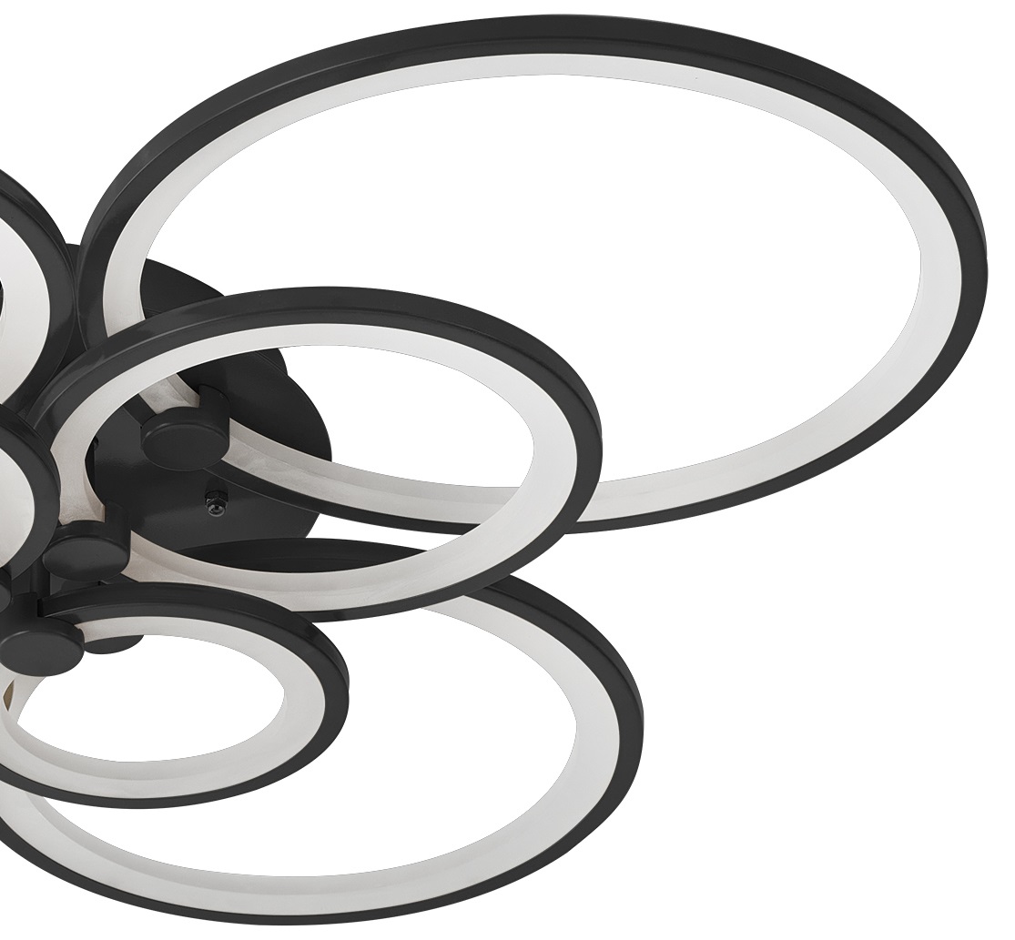 купить Люстра Oris 8 rings black