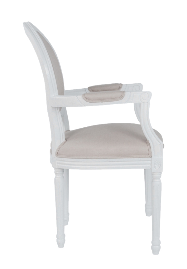 купить Мягкий стул с подлокотниками Diella Beige