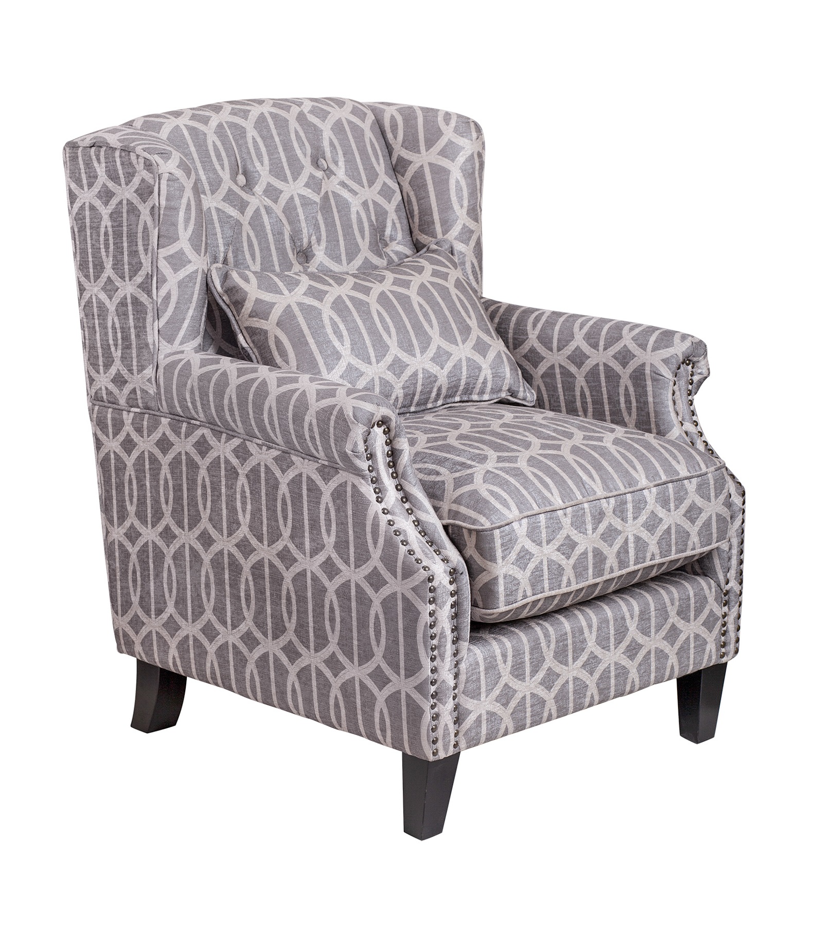 купить Мягкое полукресло с подлокотниками Scott Grey в Москве купить Мягкое полукресло с подлокотниками Scott Grey