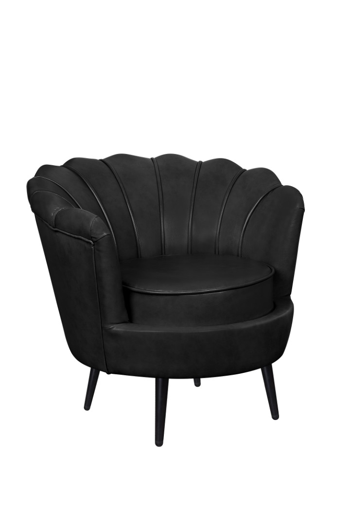 купить Низкое кресло ракушка Pearl Black V2 на черных ножках в Москве купить Низкое кресло ракушка Pearl Black V2 на черных ножках