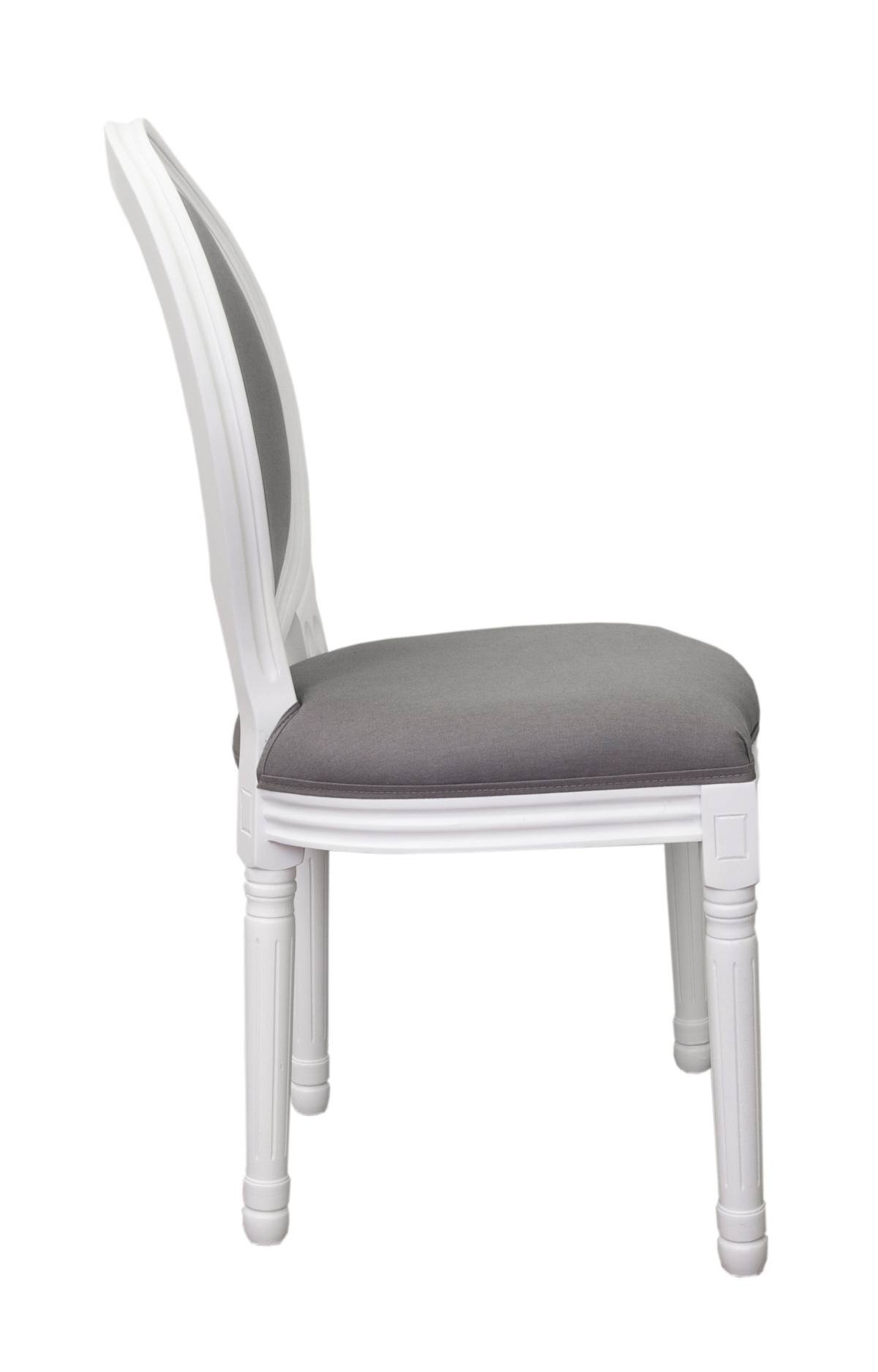 купить Дизайнерский обеденный стул Volker Grey and White