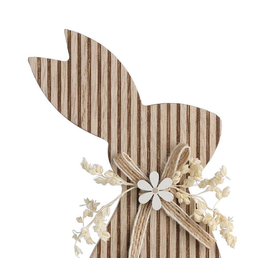 заказать 427842 Статуэтка Заяц BALMAHA, L105, B27, H180, дерево, натуральный, бежевый, кремовый