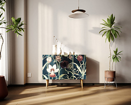 Комод "Berber" три ящика и дверка арт BB34/Print_54