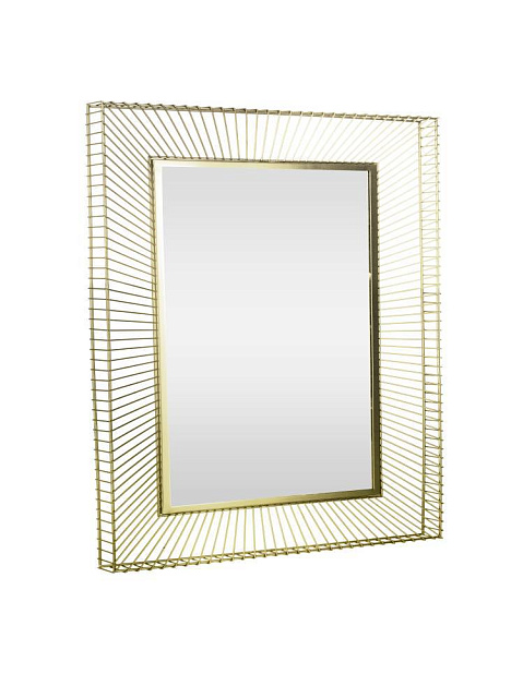 425036 Зеркало декоративноеMASINLOC, L600, B50, H900, сталь, зеркальное стекло, золотой