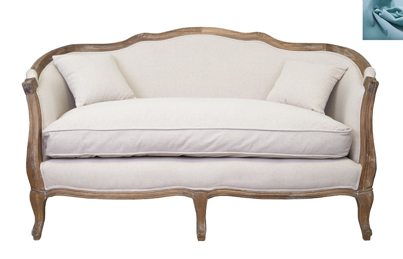 Диван ампир Darcy 2 цвет голубой в Санкт-Петербурге Диван ампир Darcy 2 цвет голубой