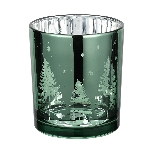 422513 Подсвечник рождественский LUKUT, стекло/зелёный/серебро, 88?100х88 мм в Санкт-Петербурге 422513 Подсвечник рождественский LUKUT, стекло/зелёный/серебро, 88?100х88 мм