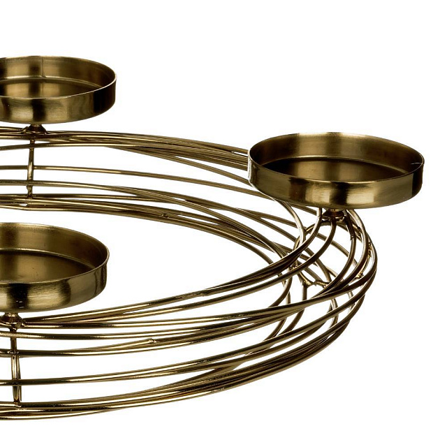 422393 Подсвечник HAGONY, H75 металл, золотой в Санкт-Петербурге 422393 Подсвечник HAGONY, H75 металл, золотой