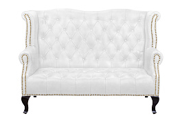 Кожаный дизайнерский диван лофт Royal Sofa White в Санкт-Петербурге
