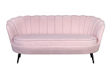 Дизайнерский диван Pearl Triple Pink на черных ножках №0