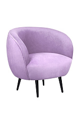 Мягкое кресло Benee Purple на черных ножках