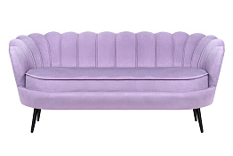 Диван ракушка для гостиниц Pearl Triple Purple на черных ножках в Санкт-Петербурге