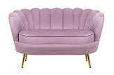 Дизайнерский двухместный диван Pearl Double Pink №0