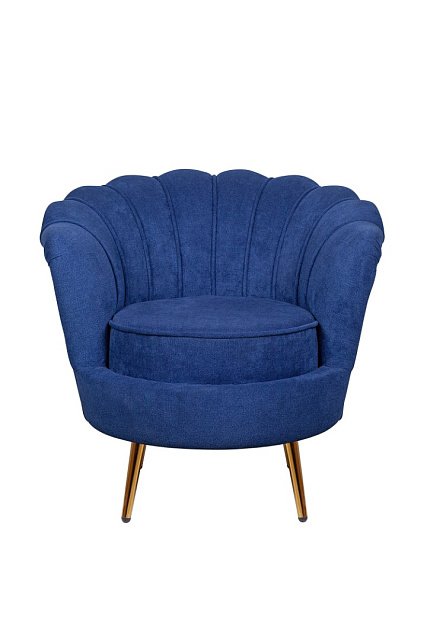 Низкое кресло ракушка Pearl синий в Санкт-Петербурге Низкое кресло ракушка Pearl синий