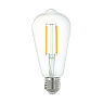 Светодиодная филаментная лампа CONNECT ST64, 6W (LED) 2700K, 806lm, прозрачный