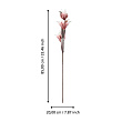 428118 Искусственное растение MOLAVE, H850, ?200, пластик/метал.проволока, красный, белый №2