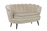 Дизайнерский диван Pearl Double Taupe на черных ножках №1