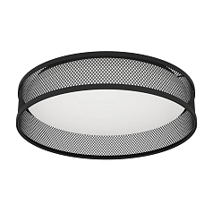 900795 Потолочный светильник LUPPINERIA, 20W (LED), 3000K, 2400lm, H95, ?385, сталь, черный / пластик, белый