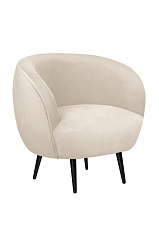 Мягкое кресло Benee Beige на черных ножках