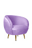 Мягкое кресло для гостиниц Small Benee Purple