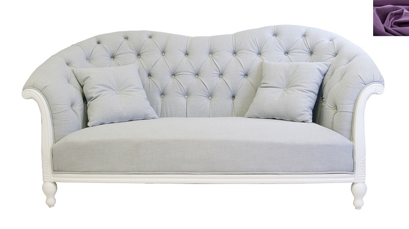 Французский диван для гостиниц Velina фиолетовый в Санкт-Петербурге Французский диван для гостиниц Velina фиолетовый