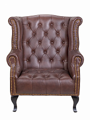 Каминное кожаное кресло Royal Brown