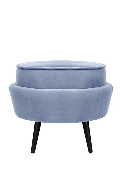 Пуф Pearl Adorn Sky на черных ножках в Санкт-Петербурге Пуф Pearl Adorn Sky на черных ножках