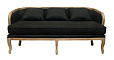 Диван ретро Nora черный
