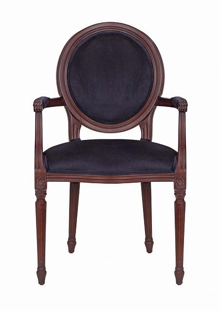 Мягкий стул с подлокотниками Delo Kora Arm Black в Санкт-Петербурге Мягкий стул с подлокотниками Delo Kora Arm Black