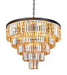 Люстра Odeon 5 Rings Amber №1