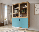 Буфет с двумя дверками "Line" LN11/GR1/blue №2