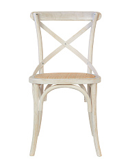 Стул ретро Cross Back White Brush